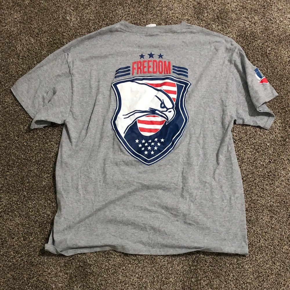 Port and Company Gray Eagle Freedom Tee